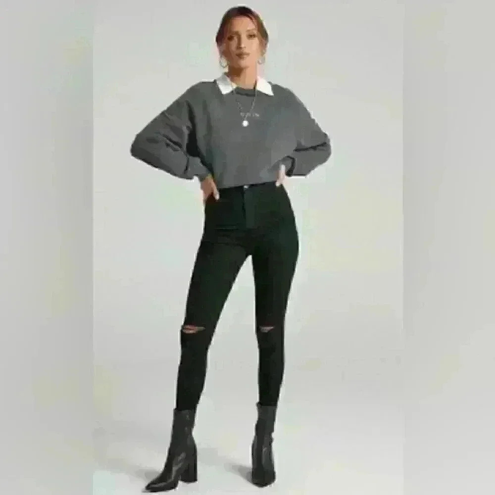 BELLA SKINNY JEANS IN BLACK DENIM
